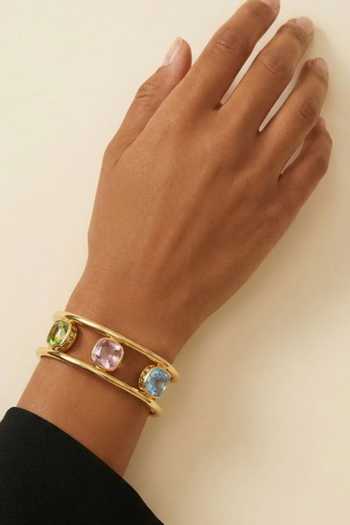 Shop_ESME_Multi Color Crystals Chroma Shift Cuff Bracelet _Online_at_Aza_Fashions