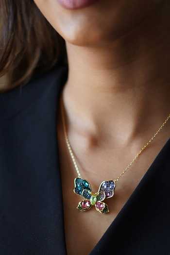 Buy_ESME_Multi Color Crystals Prism Morph Brooch _at_Aza_Fashions