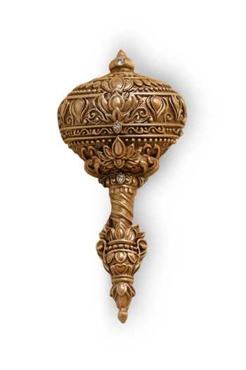 Buy_Cosa Nostraa_Gold Stones Hanuman Gada Brooch _Online_at_Aza_Fashions