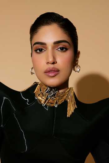Buy_Outhouse_Gold Plated Fringe, Chains Koko Sigil Bracelet _Online_at_Aza_Fashions