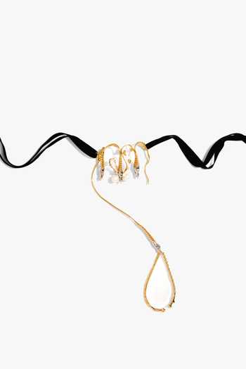 Shop_Outhouse_Gold Plated Pearls, Chains Koko Alchemy Embellished Choker _Online_at_Aza_Fashions