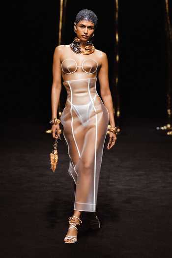 Shop_Outhouse_Gold Plated Koko Dual Cuff Bracelet _at_Aza_Fashions