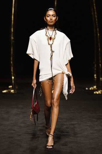 Shop_Outhouse_Gold Plated Crystals, Chains Koko Bug Rope Necklace _at_Aza_Fashions