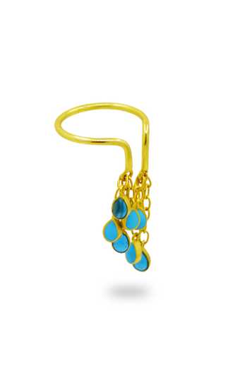 Shop_Manner_Blue Chains Baani Feroza Drop Ring _Online_at_Aza_Fashions