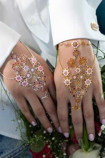 Shop_Manner_Pink Gul Floral Haathphool _at_Aza_Fashions