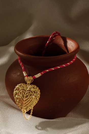 Buy_Manner_Gold Plated Rakaan Openable Heart Pendant Necklace _at_Aza_Fashions
