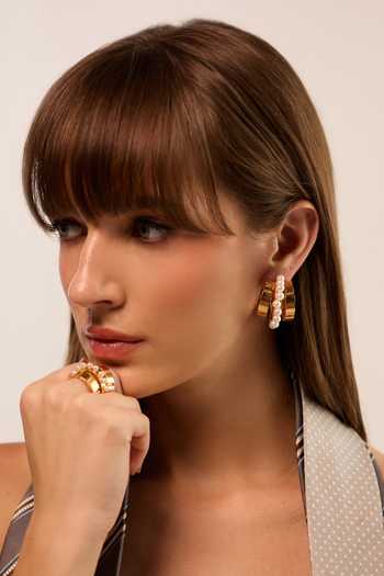 Shop_Anaash_White Pearls Imperial Embellished Hoops _Online_at_Aza_Fashions