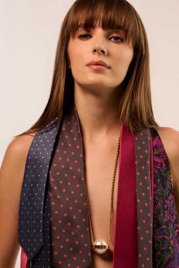 Buy_Anaash_White Pearls Empress Embellished Pendant Necklace _at_Aza_Fashions
