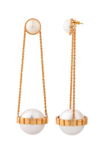 Shop_Anaash_White Pearls Empress Embellished Drops _at_Aza_Fashions