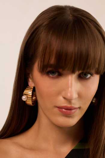 Anaash_White Pearls Crown Embellished Hoops _Online_at_Aza_Fashions
