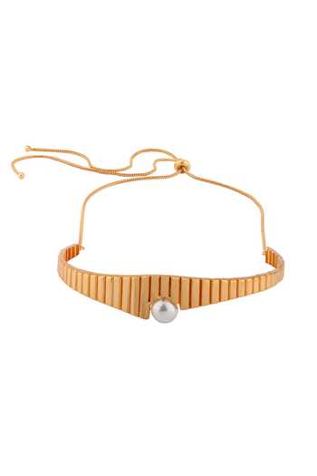 Shop_Anaash_White Pearls Crown Embellished Choker _at_Aza_Fashions