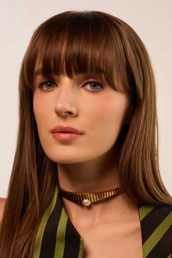Buy_Anaash_White Pearls Crown Embellished Choker _at_Aza_Fashions