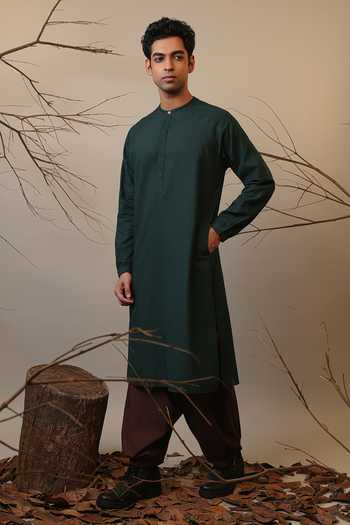 Buy_MATI_Brown Cotton Roots Baggy Pant _Online_at_Aza_Fashions