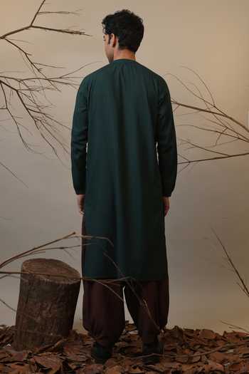 Shop_MATI_Brown Cotton Roots Baggy Pant _at_Aza_Fashions
