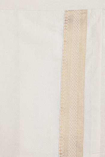 Buy_Tiber Taber_Cream Cotton Zari Border Mundu 