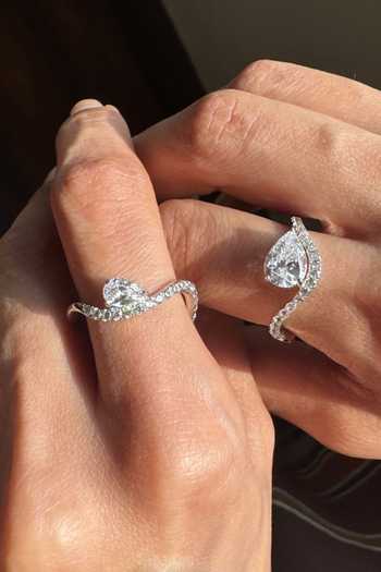 Shop_Prata_White Stones, Crystals Stackable Zircon Embellished Ring - Set Of 2 _Online_at_Aza_Fashions
