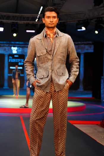 House Of Three_Grey Linen Safari Shacket _Online