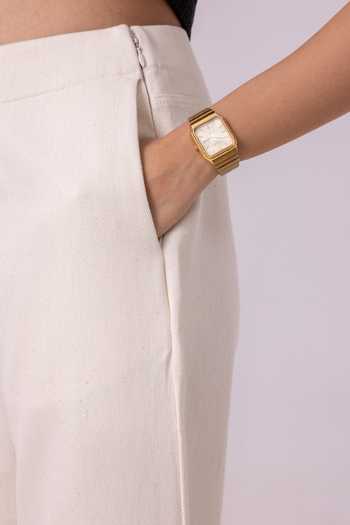 Shop_The Summer House_Off White Handloom Cotton, Denim Smith Pant _Online_at_Aza_Fashions