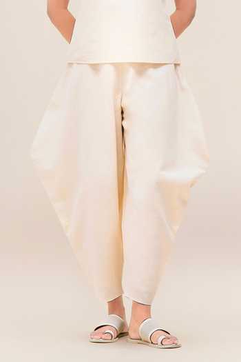 Ampm_Green Linen Collared Neck Ardea Shirt Set _Online_at_Aza_Fashions