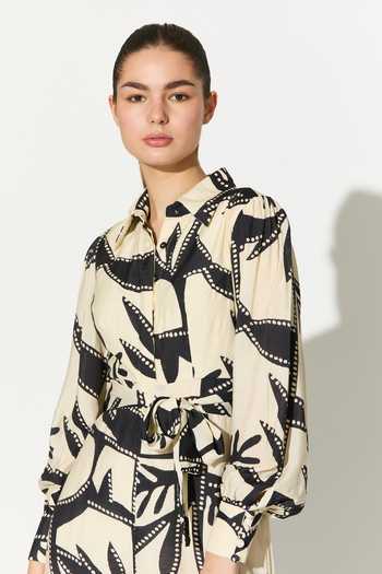 Shop_Koai_Black Abstract Print Jumpsuit 
