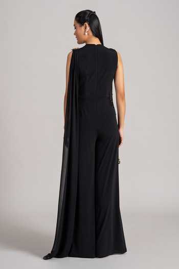 Shop_Namrata Joshipura_Black Pearl Embellished Jumpsuit _at_Aza_Fashions
