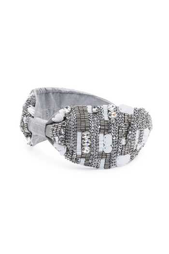 Buy_APT FOREVER_Grey Embroidery, Sequins, Beads, Shimmering Splendorshot Handmade Headband _Online_at_Aza_Fashions
