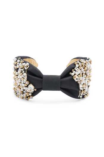 Shop_APT FOREVER_Black Beads, Pearls, Rhinestones Pearlpatrator Delight Beaded Headband _at_Aza_Fashions
