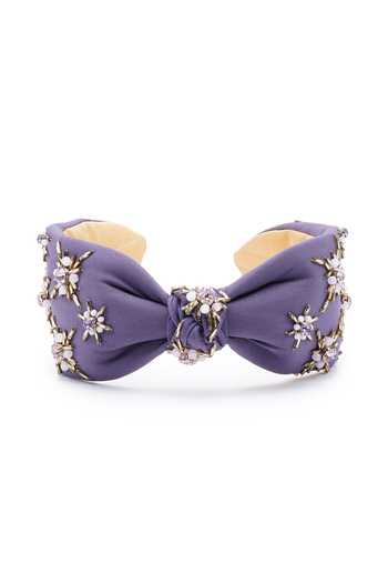 Shop_APT FOREVER_Purple Beads, Rhinestones Opulence Handmade Headband _at_Aza_Fashions