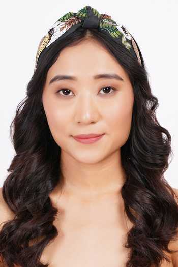 Buy_APT FOREVER_Black Embroidery, Beads, Rhinestones Spotted Stealth Leopard Headband 