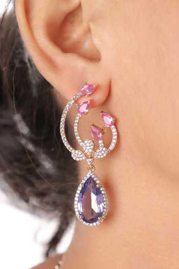 Shop_MRJEWELS_Pink Imitation Diamond Choker Set _at_Aza_Fashions