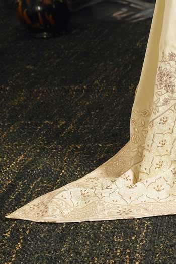 Buy_Punit Arora_Cream Silk, Satin Serenity Sherwani Set With Embroidered Dupatta _Online