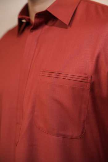Shop_Madhav Agasti_Orange Cotton Blend Kurta And Pant Set _Online_at_Aza_Fashions