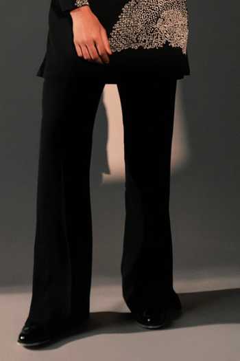ROHIT DOSHI_Black Velvet Multiverse Embroidered Kurta And Pant Set _Online_at_Aza_Fashions