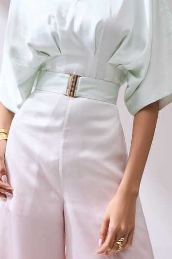 Naintara Bajaj_Blush A Dream In Ombre Pastel Jumpsuit With Belt _at_Aza_Fashions