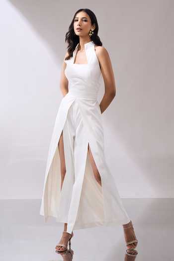 Naintara Bajaj_Ivory Corset Bodice Jumpsuit _Online