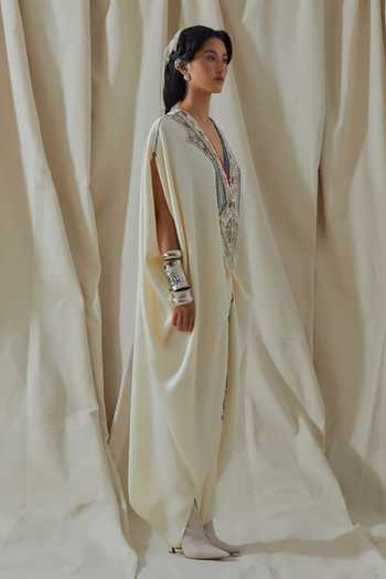 Buy_Aseem Kapoor_White Vayu Yoke Embroidered Jumpsuit _Online_at_Aza_Fashions