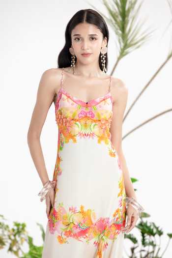 Siddhartha Bansal_Multi Color Crepe Sweetheart Neck Crazy For You Day Dress _Online_at_Aza_Fashions