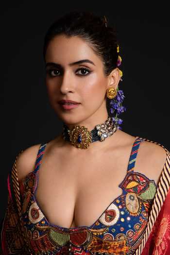 Buy_Aseem Kapoor_Multi Color Crepe, Twill, Silk Beads, Zari, Najka Embroidered Blouse Skirt Set _Online