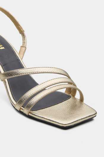 Oroh_Gold Derby Strappy Stiletto Heels _at_Aza_Fashions