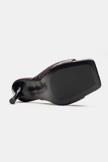 Buy_Oroh_Brown Cardiff Textured Leather Heels _Online_at_Aza_Fashions