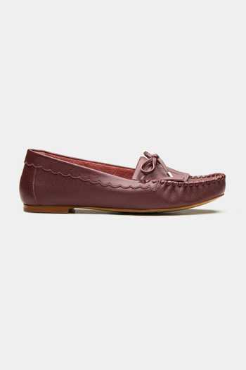 Oroh_Maroon Northampton Classic Moccasin Loafers _Online_at_Aza_Fashions