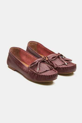 Buy_Oroh_Maroon Northampton Classic Moccasin Loafers _at_Aza_Fashions