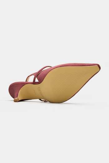 Buy_Oroh_Maroon Blackpool Pointed Toe Kitten Heels _Online_at_Aza_Fashions