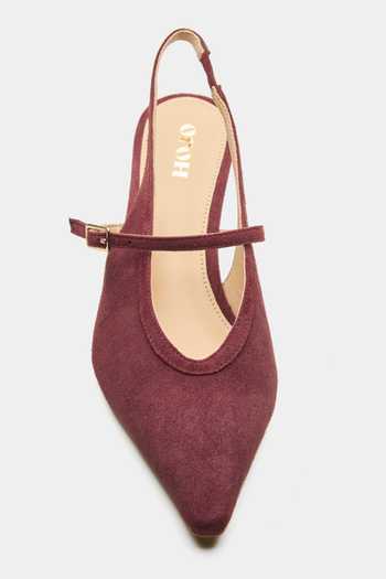 Buy_Oroh_Maroon Blackpool Pointed Toe Kitten Heels _at_Aza_Fashions