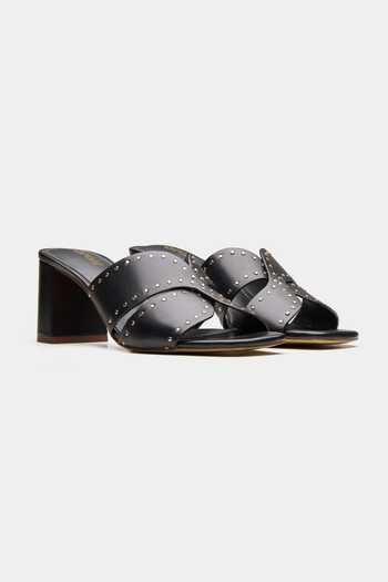 Shop_Oroh_Black Chester X-shape Strapped Block Heels _at_Aza_Fashions