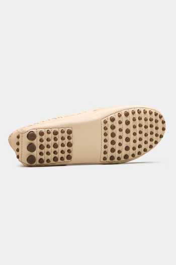 Buy_Oroh_Off White Vela Front Bow Loafers _Online_at_Aza_Fashions