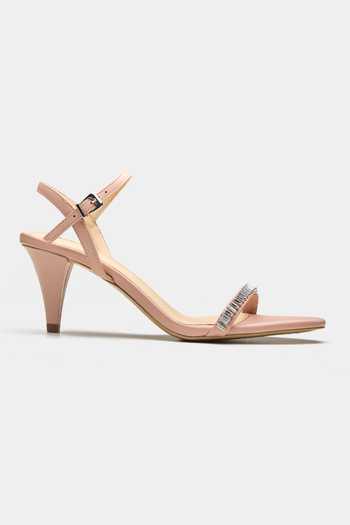 Oroh_Pink Thebe Rhinestone Embellished Tapered Heels _Online_at_Aza_Fashions