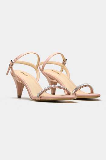 Buy_Oroh_Pink Thebe Rhinestone Embellished Tapered Heels _at_Aza_Fashions