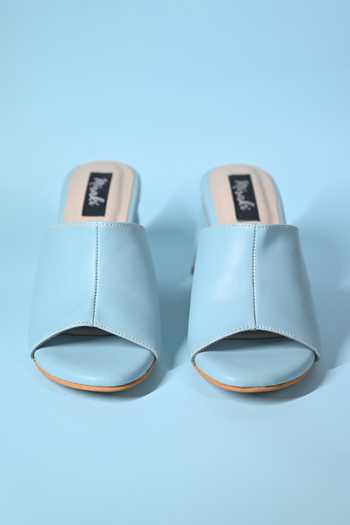 Buy_Miraki_Blue Powder Slip On Pyramid Heels 