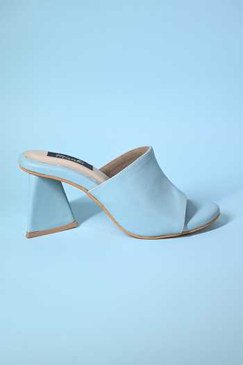 Shop_Miraki_Blue Powder Slip On Pyramid Heels 